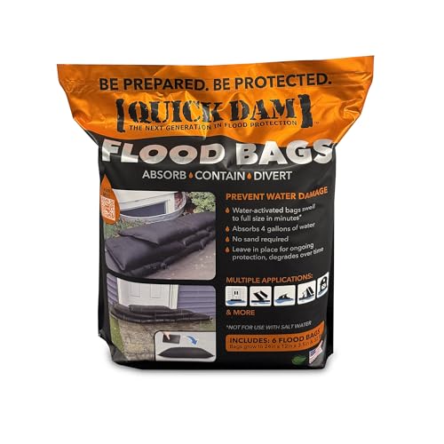 Quick Dam 12" x 24" Water Activated Flood Bags, 6-Pack - Image 2