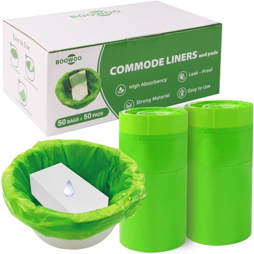 Commode Liners with Absorbent Pads,Universal Fit | Bathroom Essentials - Image 2