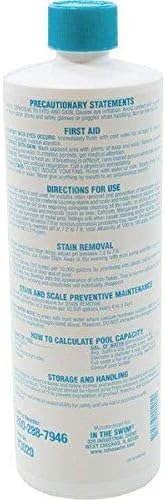 In The Swim Super Stain Away - The Ultimate Swimming Pool Stain Remover – Prevents Stains, Scaling, and Build-Up in Swimming Pools - 1 Quart - 2 Pack