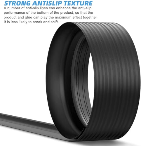 Jin&Bao Black Garage Door Threshold Seal 10FT Rubber Strip - Image 4