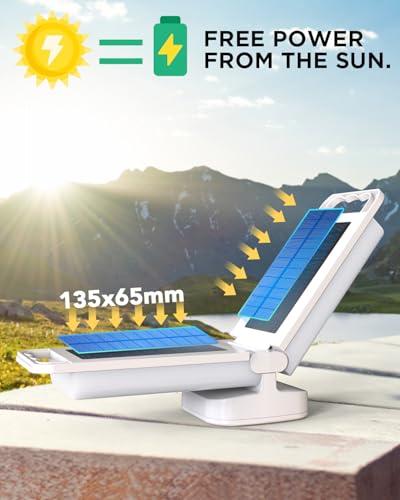 Solar Camping Lantern, Rechargeable Battery Powered - Image 3