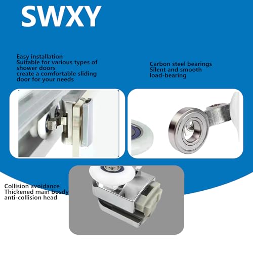 Shower Door Rollers Replacement 8 Pcs Old Fashioned Top & - Image 5