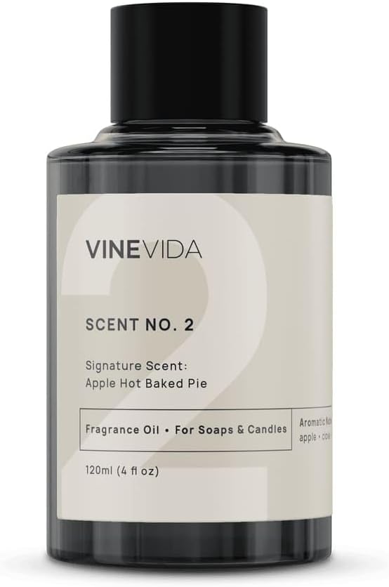 VINEVIDA [4oz] Apple Hot Baked Pie Fragrance - Fall Scents for Candle Making - Essential Oils