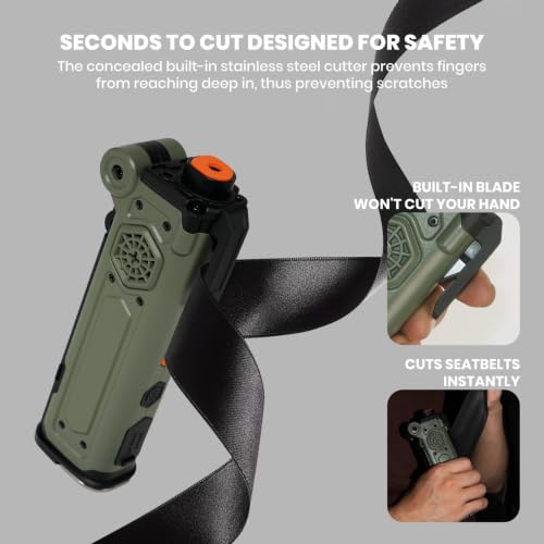 8-in-1 Car Emergency Escape Tool with Window Breaker & - Image 5