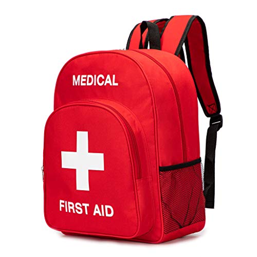 Red First Aid Bag Empty First Aid Backpack Empty Medical - Image 2