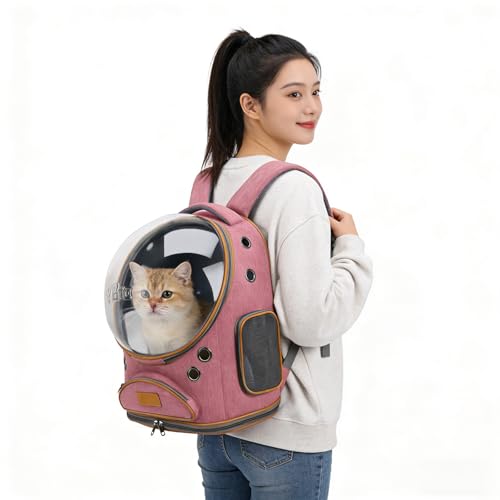 Cat Backpack Carrier, Breathable Cat Carrier Large Space - Image 6