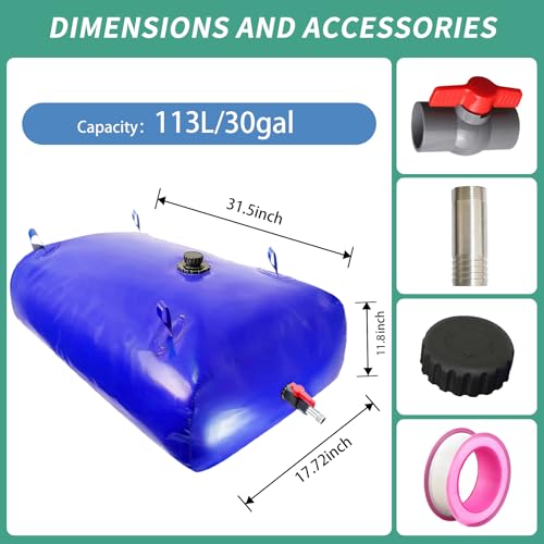 Aimery 113L/30Gallon Foldable Water Storage Bladder - Image 6