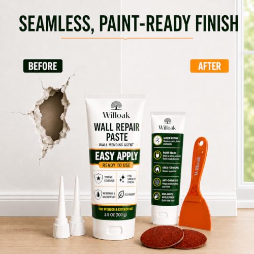 Drywall Repair Kit,Wall Spackle Repair Paste with Scraper - Image 4