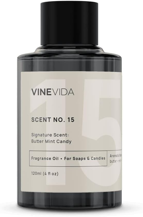 VINEVIDA [4oz] Butter Mint Candy Fragrance Oil - USA Made Candle & Soap Scents