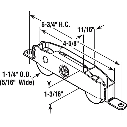 Sliding Patio Door Roller Assembly for Truth Part #31761A, Jeld - Image 8