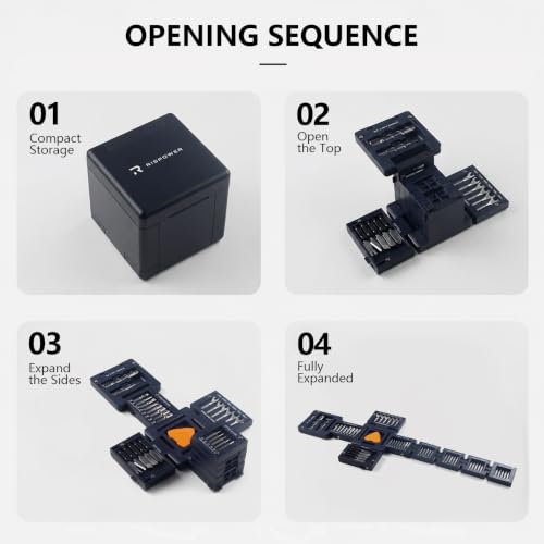 55-in-1 Magnetic Tool Cube Kit, Precision Screwdriver Set - Image 4