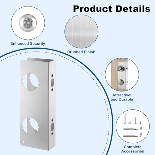 U 10539 Door Reinforcement Plate for 1-3/4" Thick Doors - Image 4
