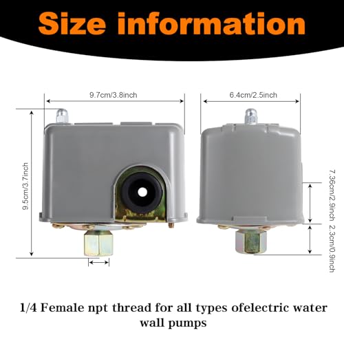 Pressure Switch for Well Pump, 50-70PSI - Image 3