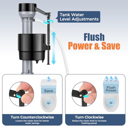 Toilet Flusher Replacement Kit, Fill Valve - Image 5
