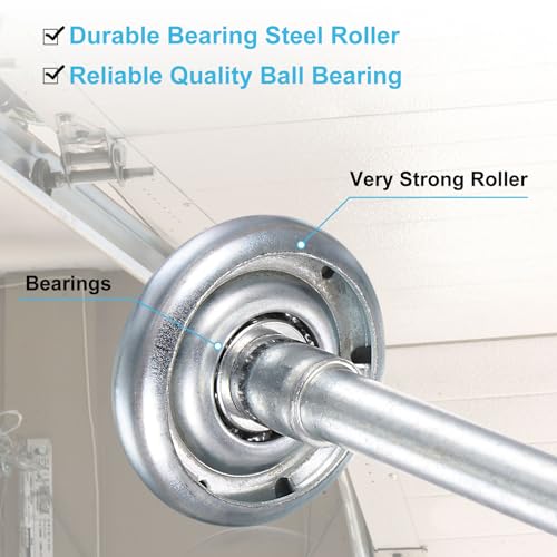 uxcell 10pcs 1.8" Steel Garage Door Rollers for 2" Garage Track - Image 6