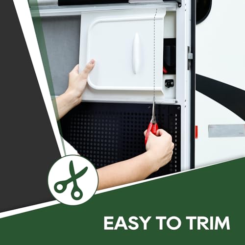 RVGUARD RV Screen Door Kit – 12" Slide & Latch Kit, Cross Door - Image 6