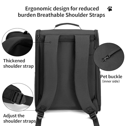 wakytu Cat Carrier Backpack,Pet Backpack Carrier | Pet Essentials - Image 6