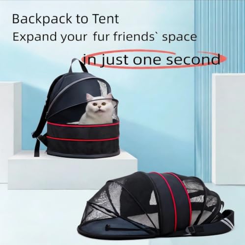 Expandable Cat Backpack Carrier with Breathable Front - Image 3