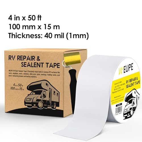 RV Sealant Tape with Roller, White - Image 6