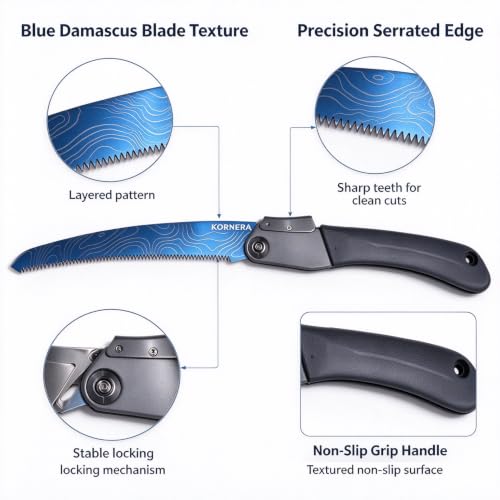 woodworking tools,Foldable Pruning Saw, SK5 High Carbon Hand Saw - Image 6