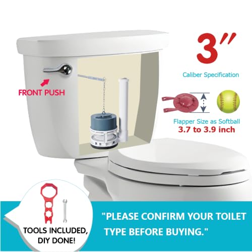 Universal 3-Inch Toilet Repair Kit, Upgraded Design Flush Valve - Image 4