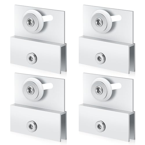 (4-Pack) M 6054 Frameless Shower Door Rollers Top Bracket - Image 2