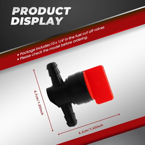 Nakkaa 1/4" Straight Inline Gas Fuel Shut Off Valves - Image 3