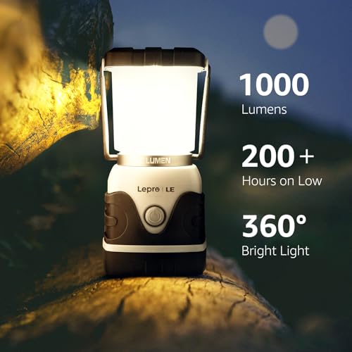 Lepro 1000LM Battery Powered LED Camping Lantern with 4 - Image 4