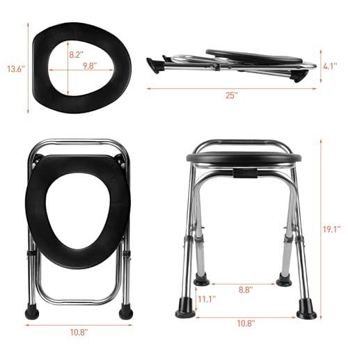 Upgrade Portable Toilet for Camping, Height | Travel Essentials - Image 3