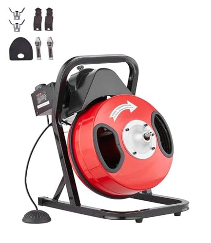Heavy Duty Electric Drain Cleaning Machine – 75FT x 1/2" - Image 2