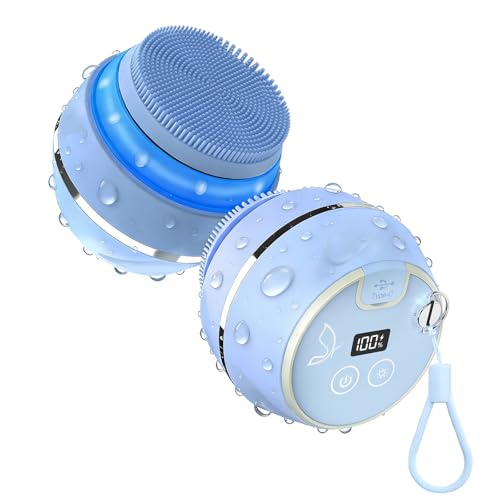 Face Scrubber, Waterproof Silicone Facial Cleansing Brush 6 Modes - Image 2