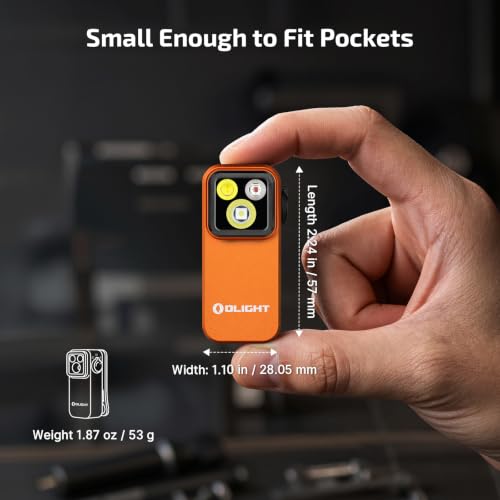 OLIGHT Oclip Pro Rechargeable EDC Clip-on Flashlight, Orange - Image 7