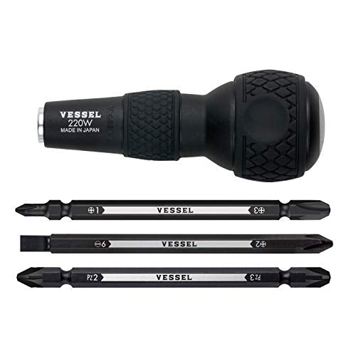 VESSEL BALL GRIP 1/4" Hex. Bit Interchangeable Screwdriver - Image 2