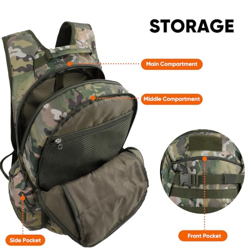 35L Tactical Backpack for Men, MOLLE Military Bug Out Bag - Image 7