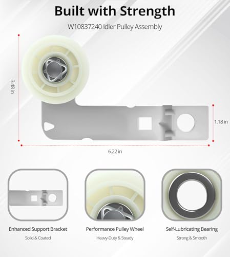 4392067 Dryer Repair Kit for 29-Inch Whirlpool Kenmore | Home Repair - Image 3