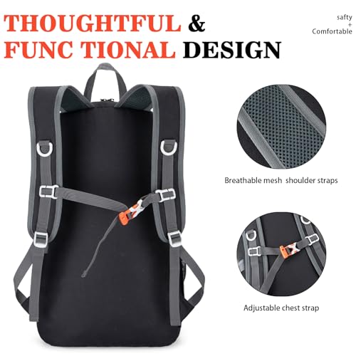 35L Ultra Lightweight Foldable Packable Hiking Backpack - Image 5