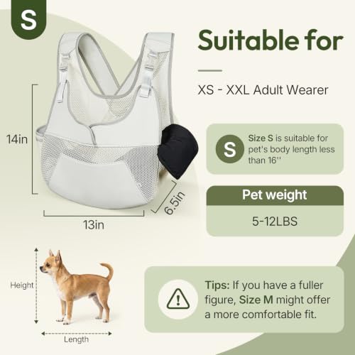Dog Sling Carrier for Small Dogs Adjustable, Hands Free - Image 6