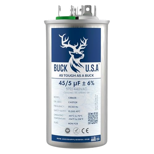Buck 45+5uF 45/5 MFD ±6% CBB65B Dual Run Round Start | Pet Essentials - Image 2