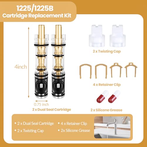 2 Pack 1225 Replacement Cartridge Compatible with Moen - Image 3