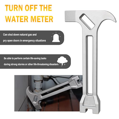 4-in-1 Emergency Tool, Gas & Water Shut Off Wrench, 1 Pcs - Image 5