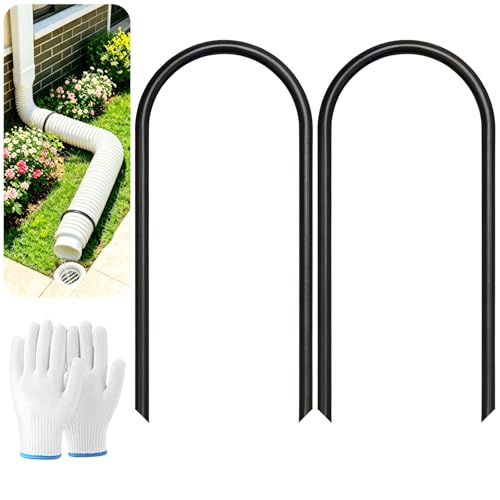 4in U-Shape Downspout Pin, Drill-Free, Wind & Rain Resistant 2pcs - Image 2