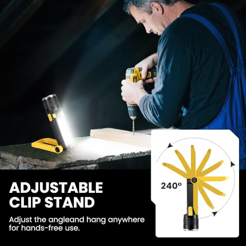 Rechargeable LED Work Light, Magnetic COB Flashlight | Hand Tools - Image 6