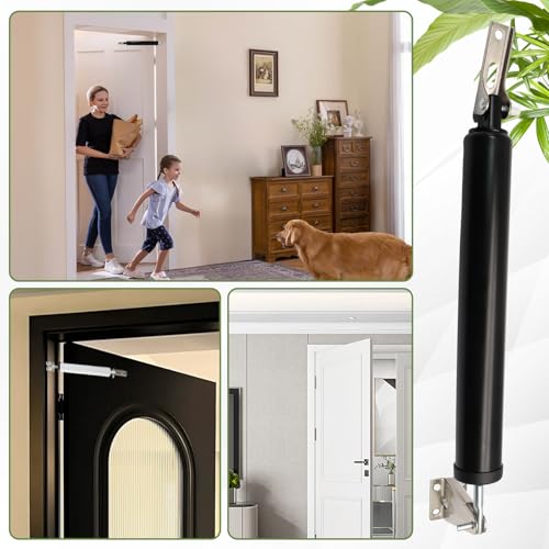 Storm Door Closer Kit with Chain, Adjustable Speed, Black - Image 7