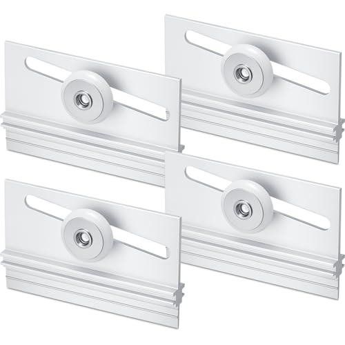 Yaocom 4 Pcs Shower Door Rollers Aluminum Top Bracket - Image 2