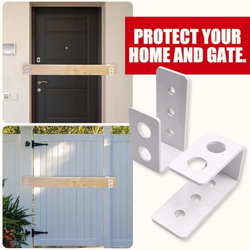 SecurityMan Heavy Duty 2x4 Door Barricade Brackets - Kick Proof - Image 4