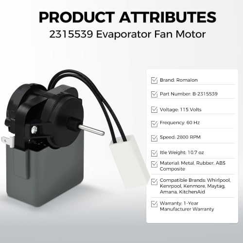 2315539 Refrigerator Evaporator Fan Motor - Image 6