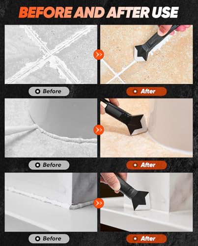 Saker Silicone Caulking Tool 3-in-1 Grout Removal Tool - Image 7