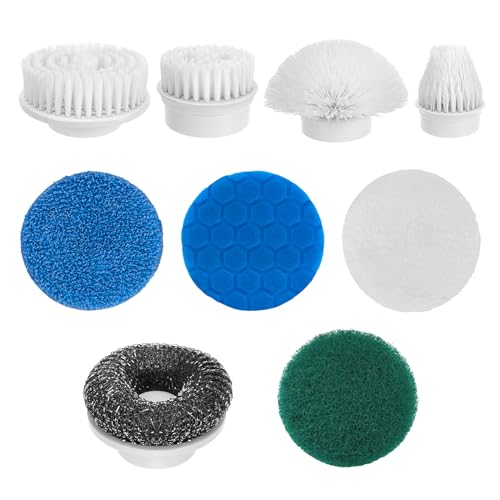 9-in-1 Electric Spin Scrubber Replaceable Brush Heads Set - Image 2