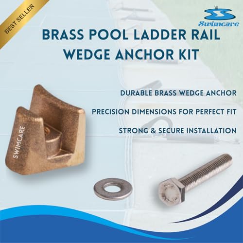 Brass Pool Ladder Rail Wedge Anchor Kit (2 Pack) – 1.06" x - Image 5
