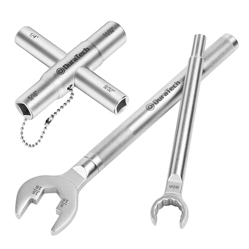 DURATECH 3-in-1 Plumber wrench & 4 Way Sillcock Key, 2-Pack - Image 2